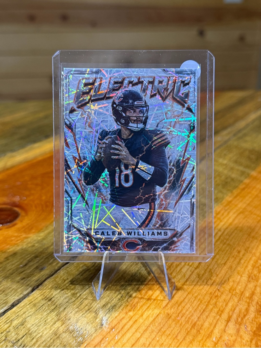 Caleb Williams Chicago Bears ‘Electric’ Custom Football Card